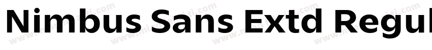 Nimbus Sans Extd Regular字体转换